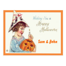 Citrouille Halloween de petits pâtés Carte Postale