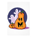 Citrouilles et fantômes papier à lettre personnalisable