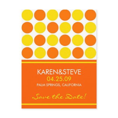 Citrus Coloured Save the Dates by DioSelina