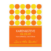 Citrus Coloured Save the Dates
