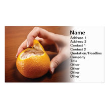Citrus fruits business card template
