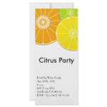 Citrus Party Rack Card invitation