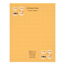 Citrus Peel Stationery Letterhead Template