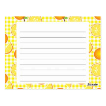 Citrus Recipe Card Postcard
