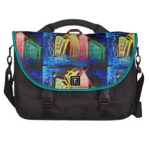 city at night laptop bag