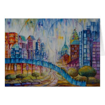 City at Peace Greeting Card