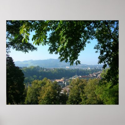 City Behind the Trees Poster by jri306