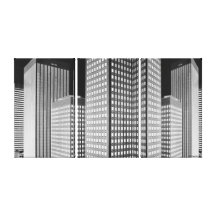 City Blocks Wrapped Canvas Canvas Print