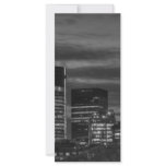 City Buildings in black and white rack cards