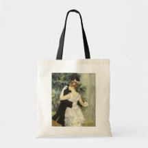 City Dance by Renoir, Vintage Impressionism Art Bags
