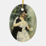 City Dance by Renoir, Vintage Impressionism Art Christmas Tree Ornament