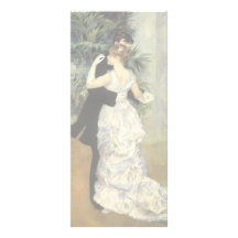 City Dance by Renoir, Vintage Impressionism Art Rack Card Design