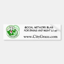 City Graze Green Bumper Sticker