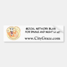 City Graze Orange Bumper Sticker
