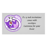 City Graze Purple Photo Card Template