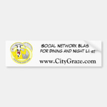 City Graze Yellow Bumper Stickers