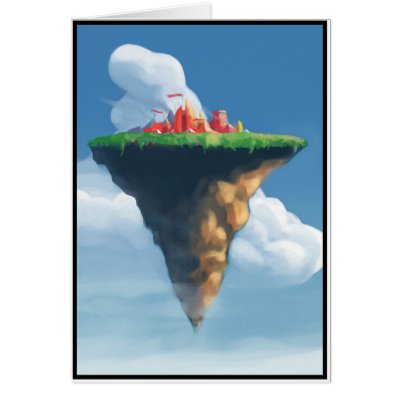 City in the Clouds Greeting Cards by DocBoom