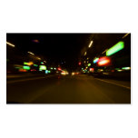 city lights - motion blurry business card templates