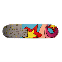 "City Livin'" Custom Skate Board