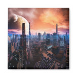 'City Never Sleeps' Fridge Magnet