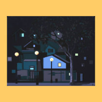 City nights canvas prints