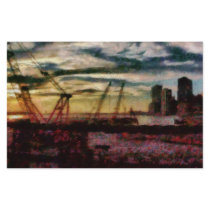 City - NY - Overlooking the Hudson Personalized Stationery