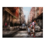 City - NY - Walking down Mercer Street Postcards