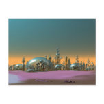 City of Glass Gold and Silver Postcard