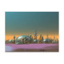 City of Glass Gold and Silver Postcard