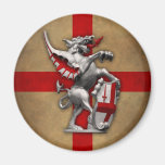 City of London Dragon round magnet