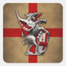 City of London Dragon square sticker