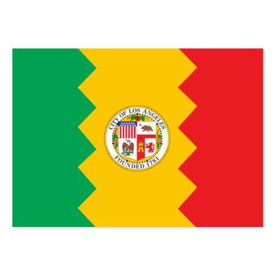 City of Los Angeles flag Business Card Templates by WorldEmblem