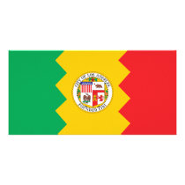 City of Los Angeles flag Photo Card Template
