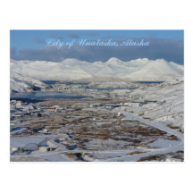 City of Unalaska in Winter, Unalaska Island Postcards