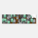 City Pattern Bumper Stickers