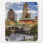 City - Providence RI - The Skyline Mouse Pads