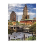 City - Providence RI - The Skyline Post Card