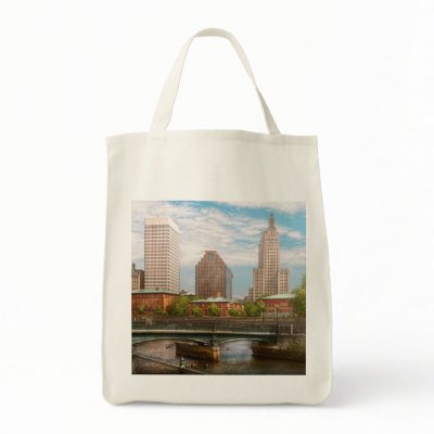 City - RI - Providence - The city of Providence Tote Bags by suburbanscenes