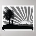 City Scape Poster posters