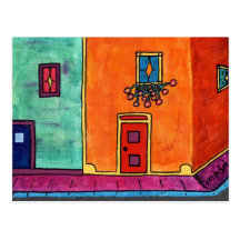 City Scene Post Card