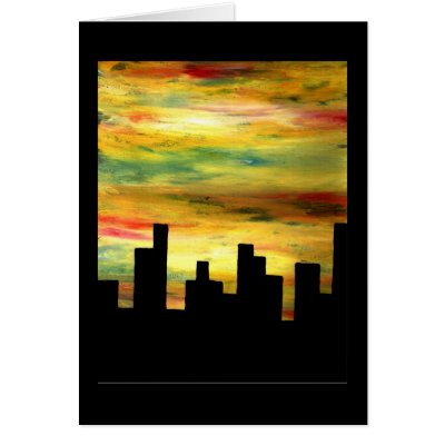 city silhouette by rippleart