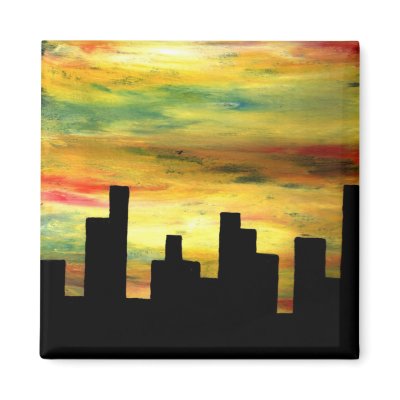 city silhouette by rippleart