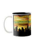 city silhouette coffee mugs