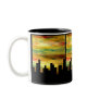 city silhouette coffee mugs