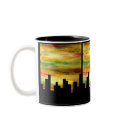 city silhouette mugs