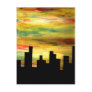 city silhouette post cards