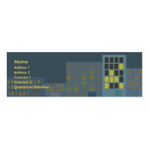 City - Skinny Business Card