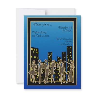City Skyline Party Invitation by StarStock