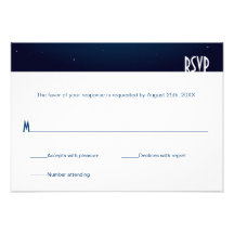 City Skyline Reception Only Reply RSVP Custom Announcement