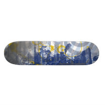 City Skyline Skate Board Decks